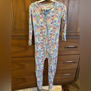 Posh Peanut x Lisa Frank painting puppy pajamas